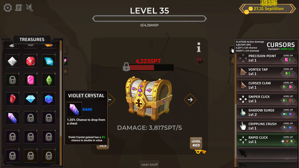 Treasure Chest Clicker game for windows Pc 1