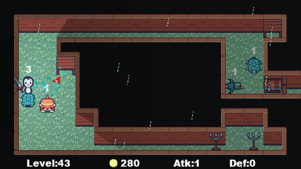 Strategy game but with a penguin who has a sword game for Linux 1