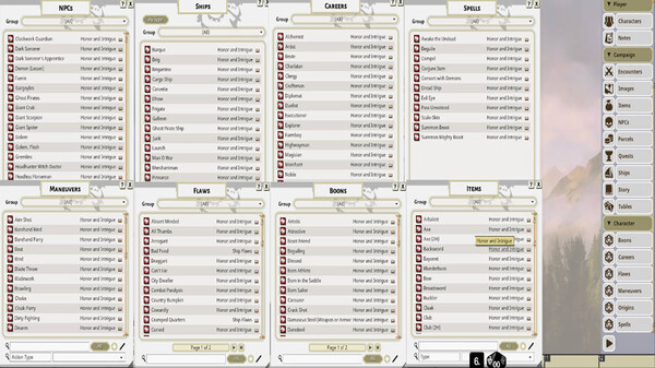 Fantasy Grounds - Honor + Intrigue