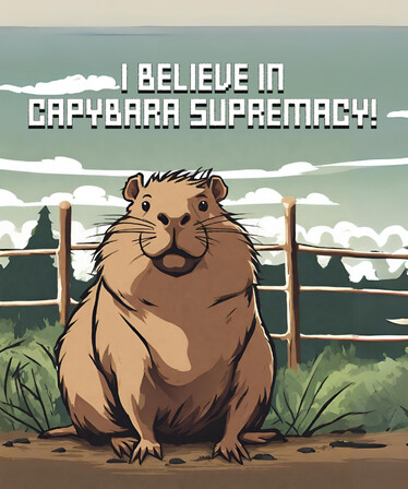 I Believe in Capybara Supremacy!