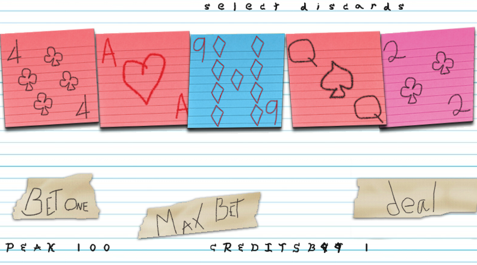 The Paper Arcade - Poker #0