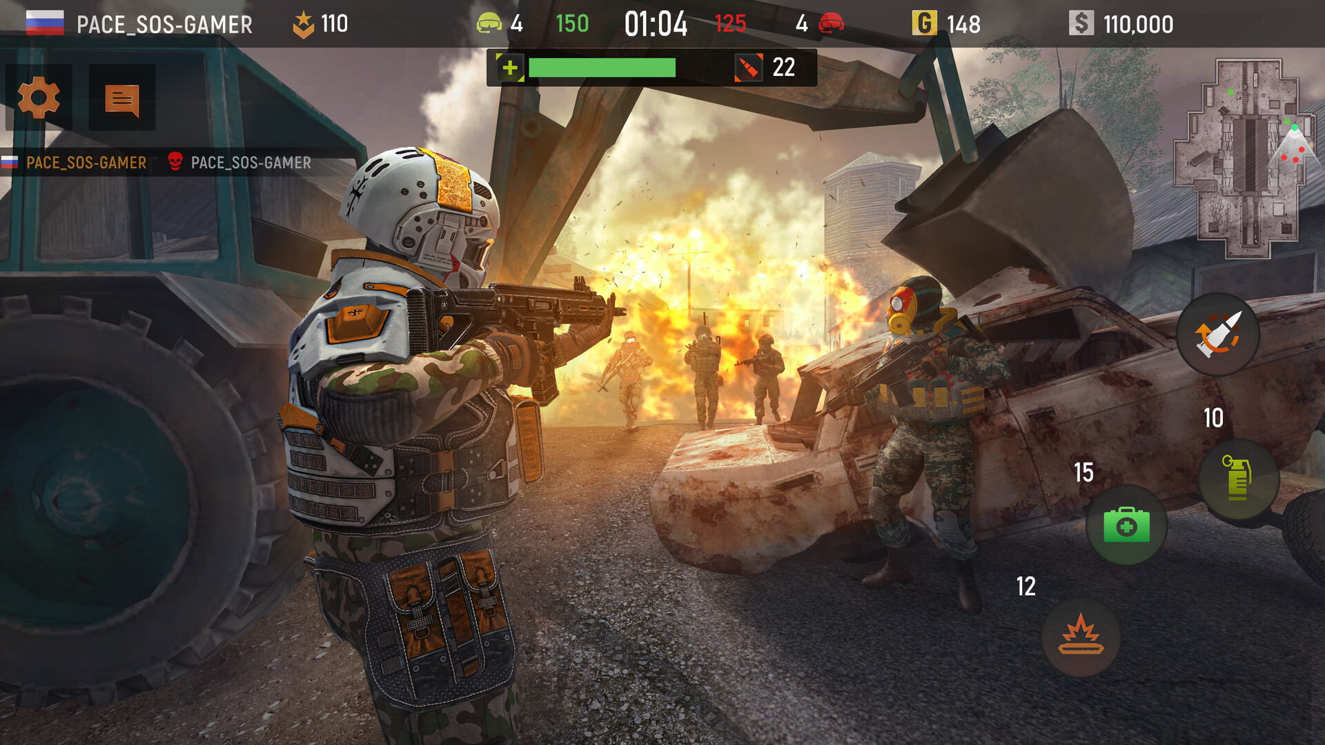 screenshot of (Striker Zone) ストライカーゾーン ：銃ゲーム 2