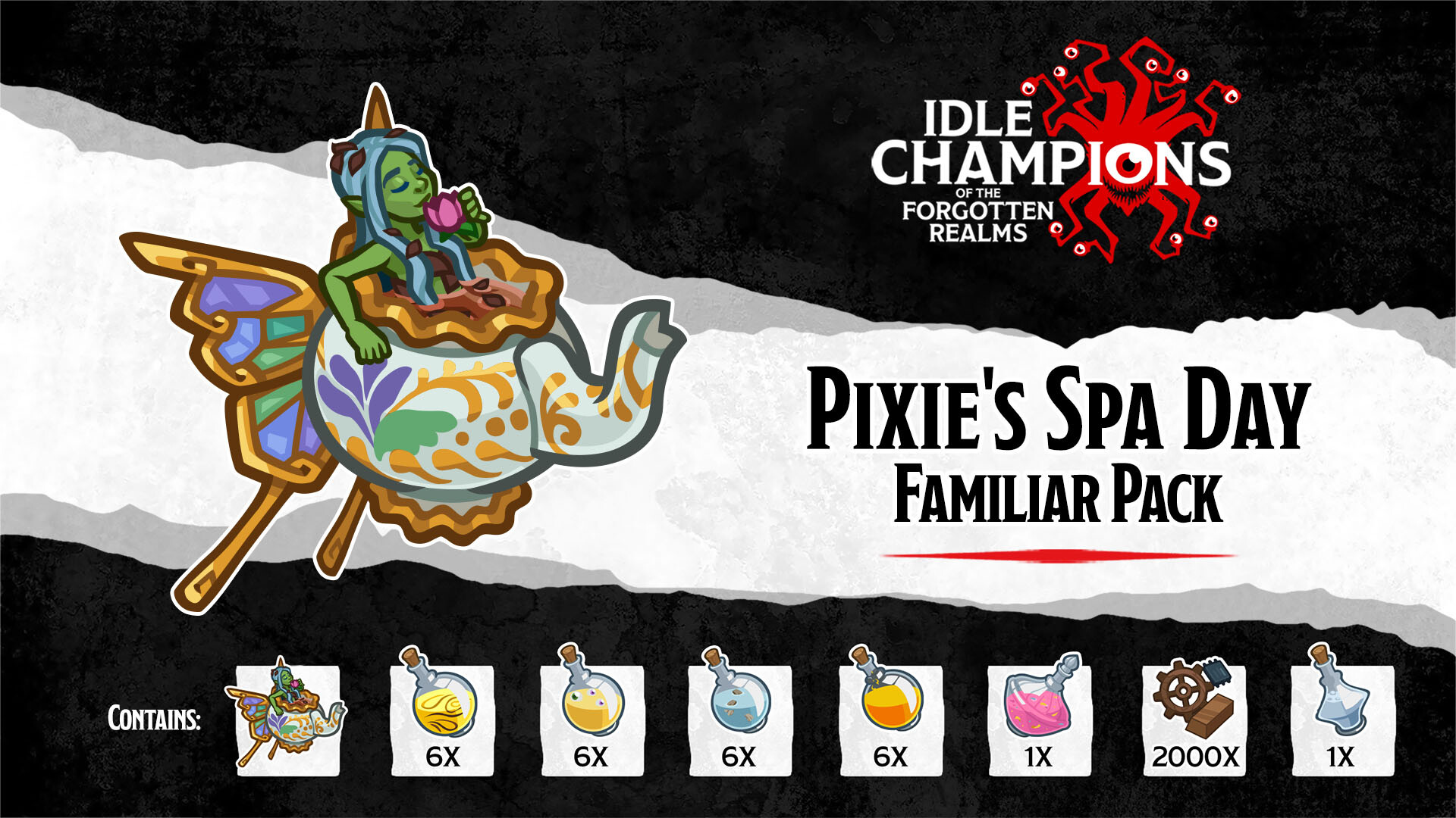 Idle Champions - Pixie's Spa Day Familiar Pack Featured Screenshot #1