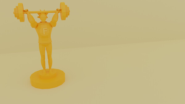 Monster Museum - Weightlift Statue for steam Monster Museum - Weightlift Statue for steam