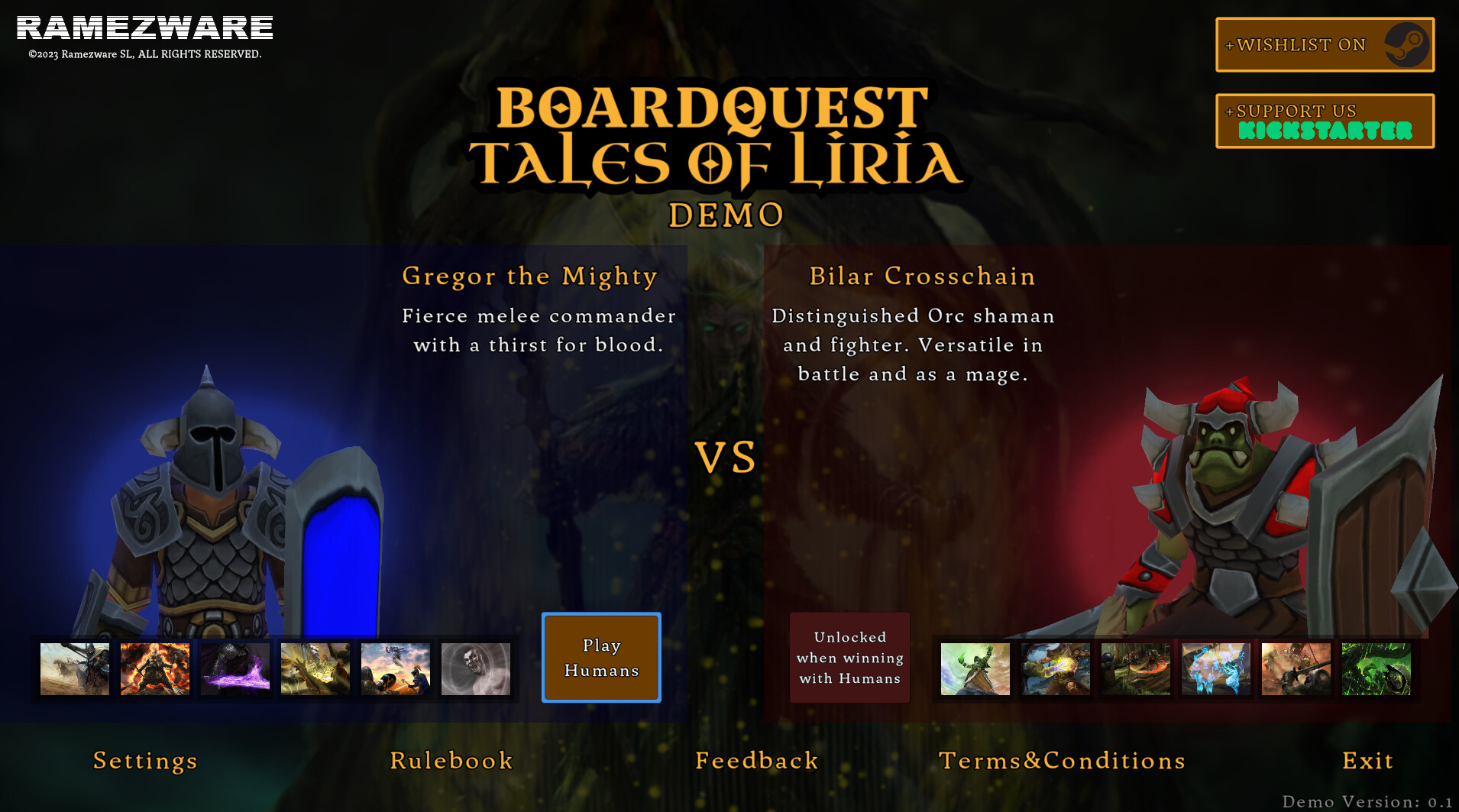 Boardquest: Tales of Liria Demo #0