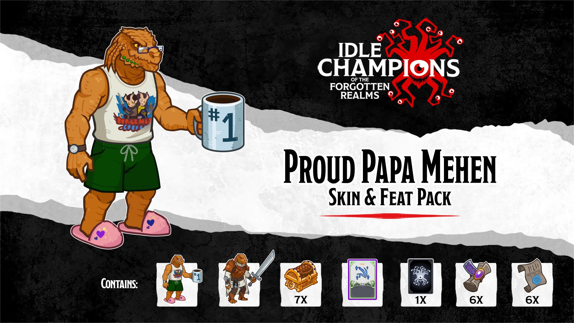 Idle Champions - Proud Papa Mehen Skin & Feat Pack Featured Screenshot #1