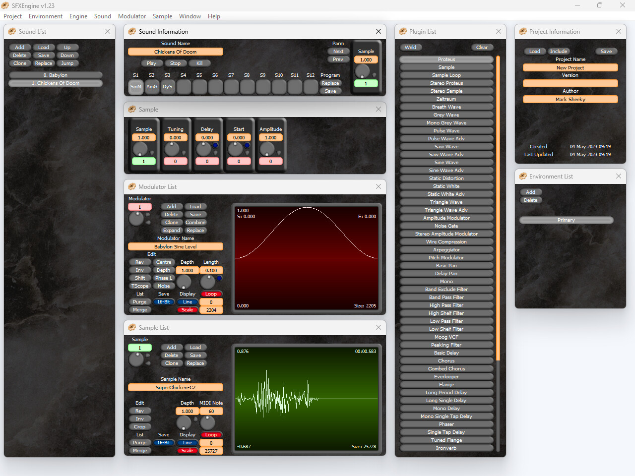 SFXEngine screenshot 1
