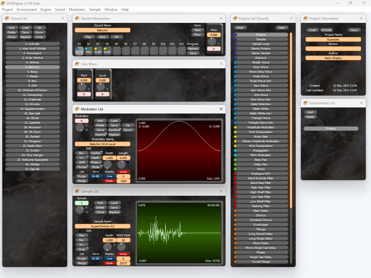 SFXEngine screenshot screenshot 1