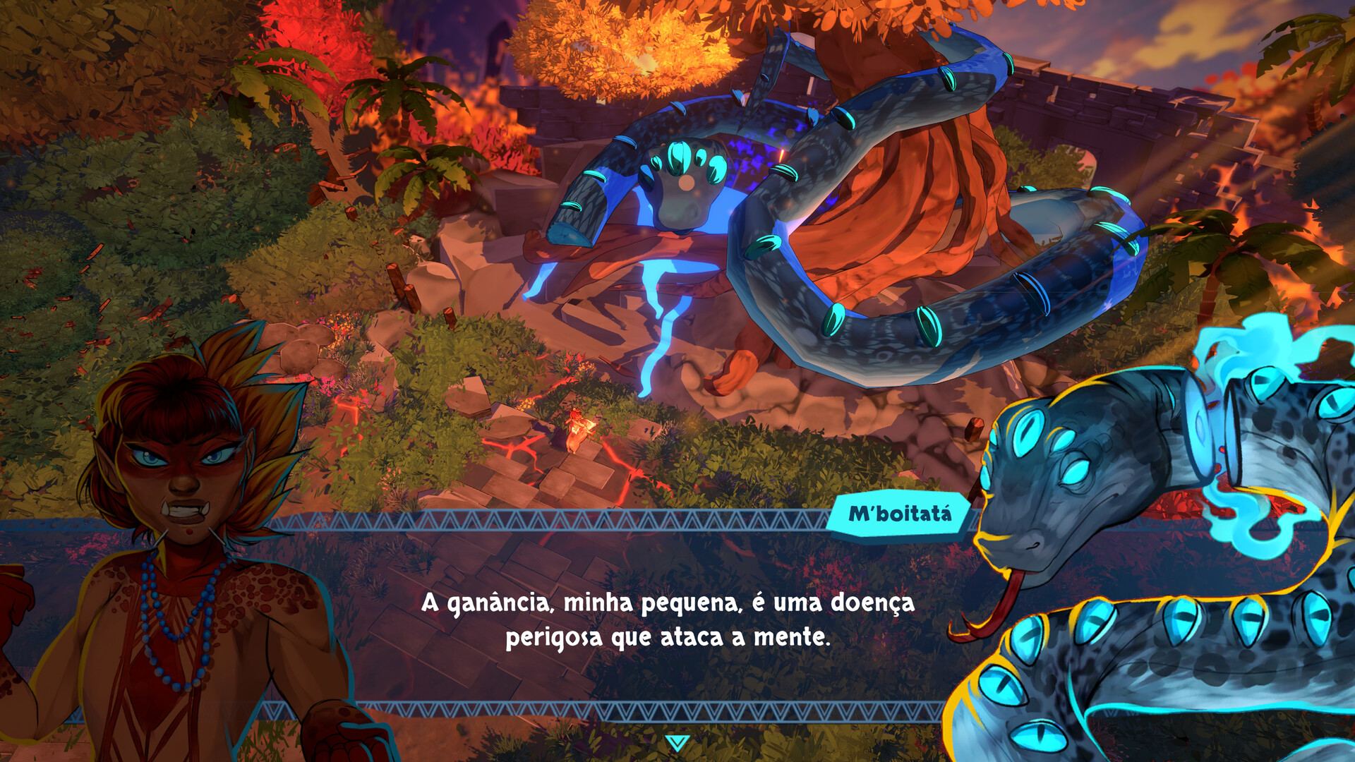 Turi-Kaapora é um jogo Hack'nSlash de ação e aventura, com muita