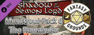 Fantasy Grounds - Shadow of the Demon Lord Monstrous Pack 6 - The Remainder