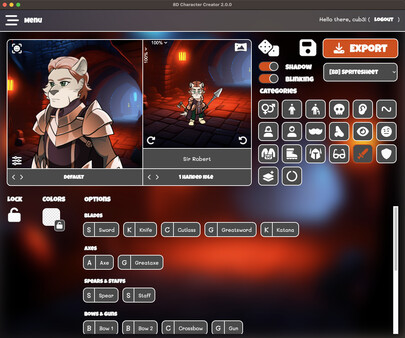 Скриншот из 8D Character Creator