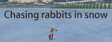 Chasing rabbits in snow