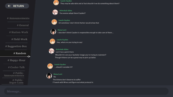 Скриншот из Untold Atlas: anime otome sim