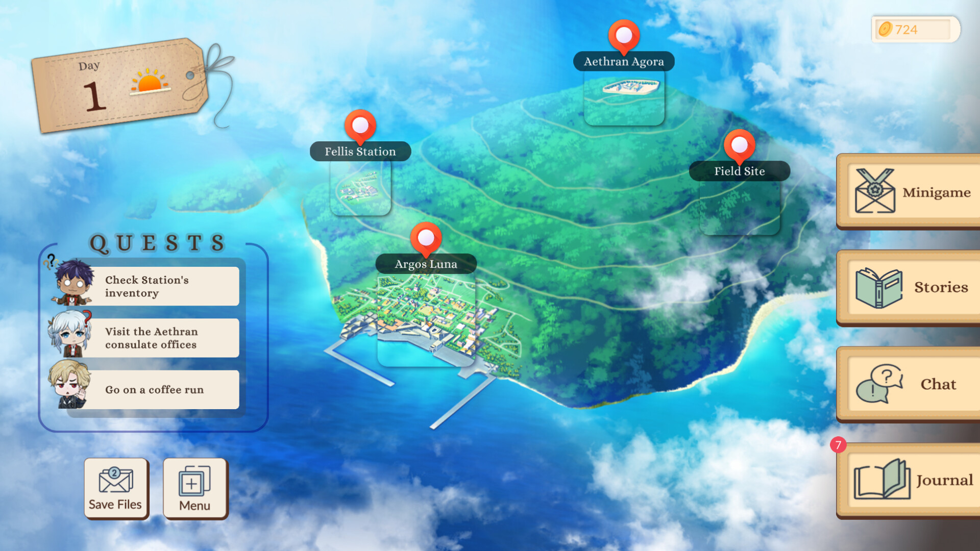 Untold Atlas: otome sim inspired by expedition adventures screenshot 1
