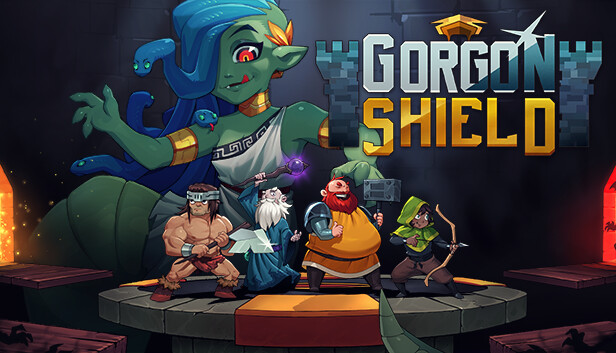 Imagen de la cápsula de "Gorgon Shield" que utilizó RoboStreamer para las transmisiones en Steam