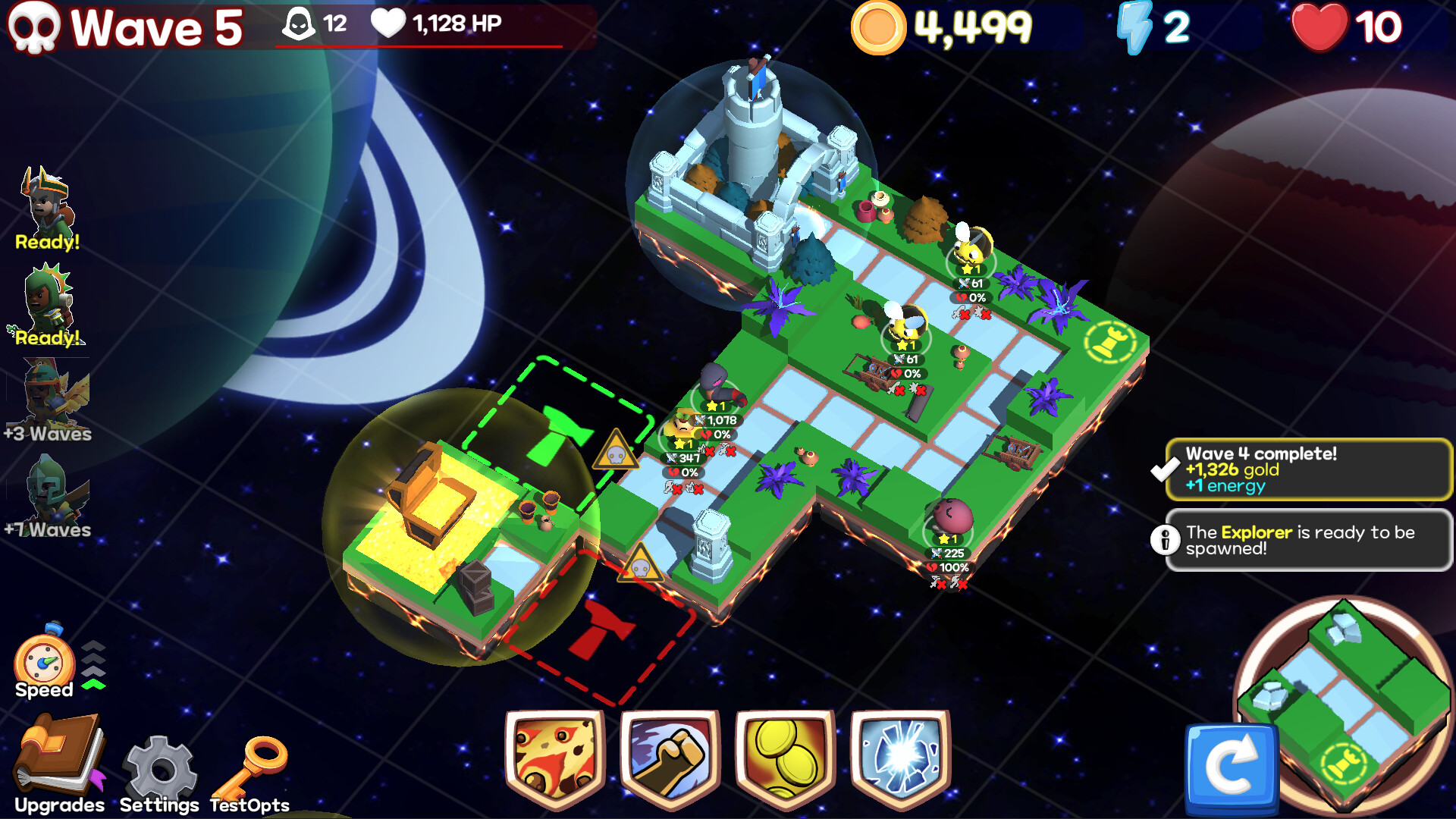 Monster Tiles TD screenshot 1