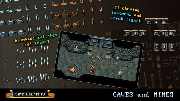 RPG Maker MZ - Time Elements - Caves and Dungeons for steam RPG Maker MZ - Time Elements - Caves and Dungeons for steam