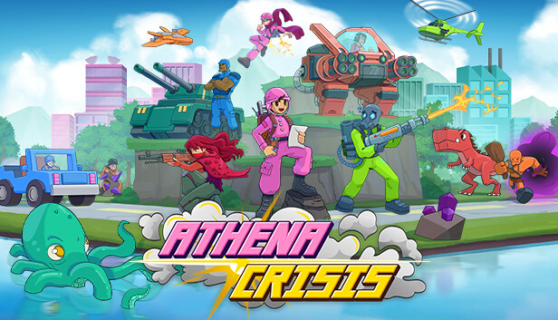 Imagen de la cápsula de "Athena Crisis" que utilizó RoboStreamer para las transmisiones en Steam