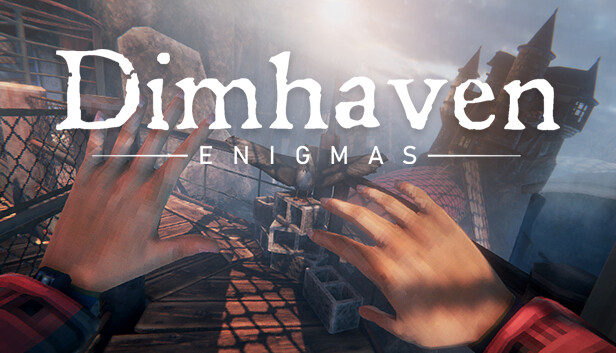Imagen de la cápsula de "Dimhaven Enigmas" que utilizó RoboStreamer para las transmisiones en Steam