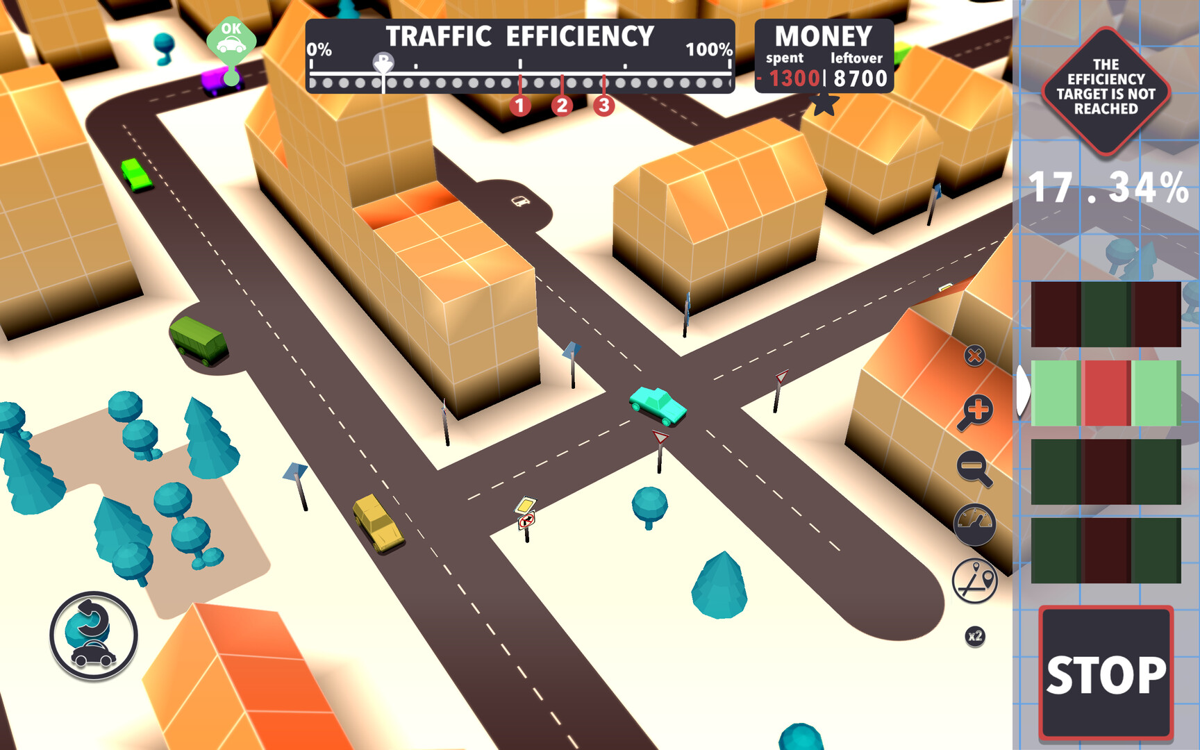 Gridlock Buster Traffic Control Game