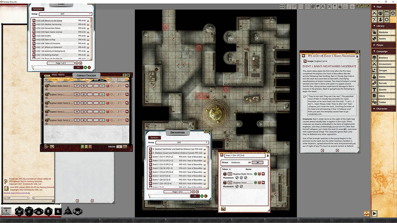 Fantasy Grounds - Pathfinder 2 RPG - Pathfinder Society Scenario #4-01 ...