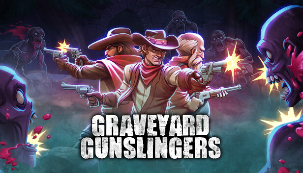 Imagen de la cápsula de "Graveyard Gunslingers" que utilizó RoboStreamer para las transmisiones en Steam