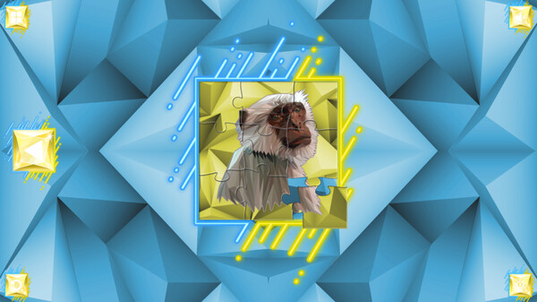 Poly Jigsaw: Primates game for Linux 1