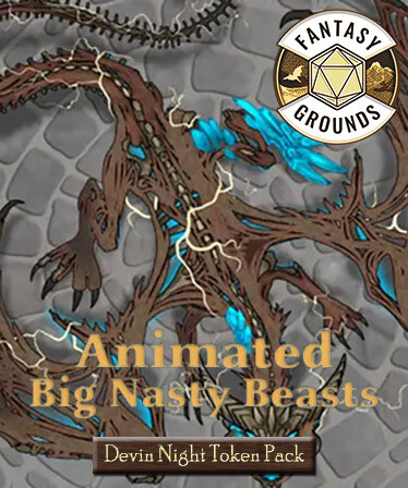 Fantasy Grounds - Devin Night Animated Token Pack 160: Big Nasty Beasts
