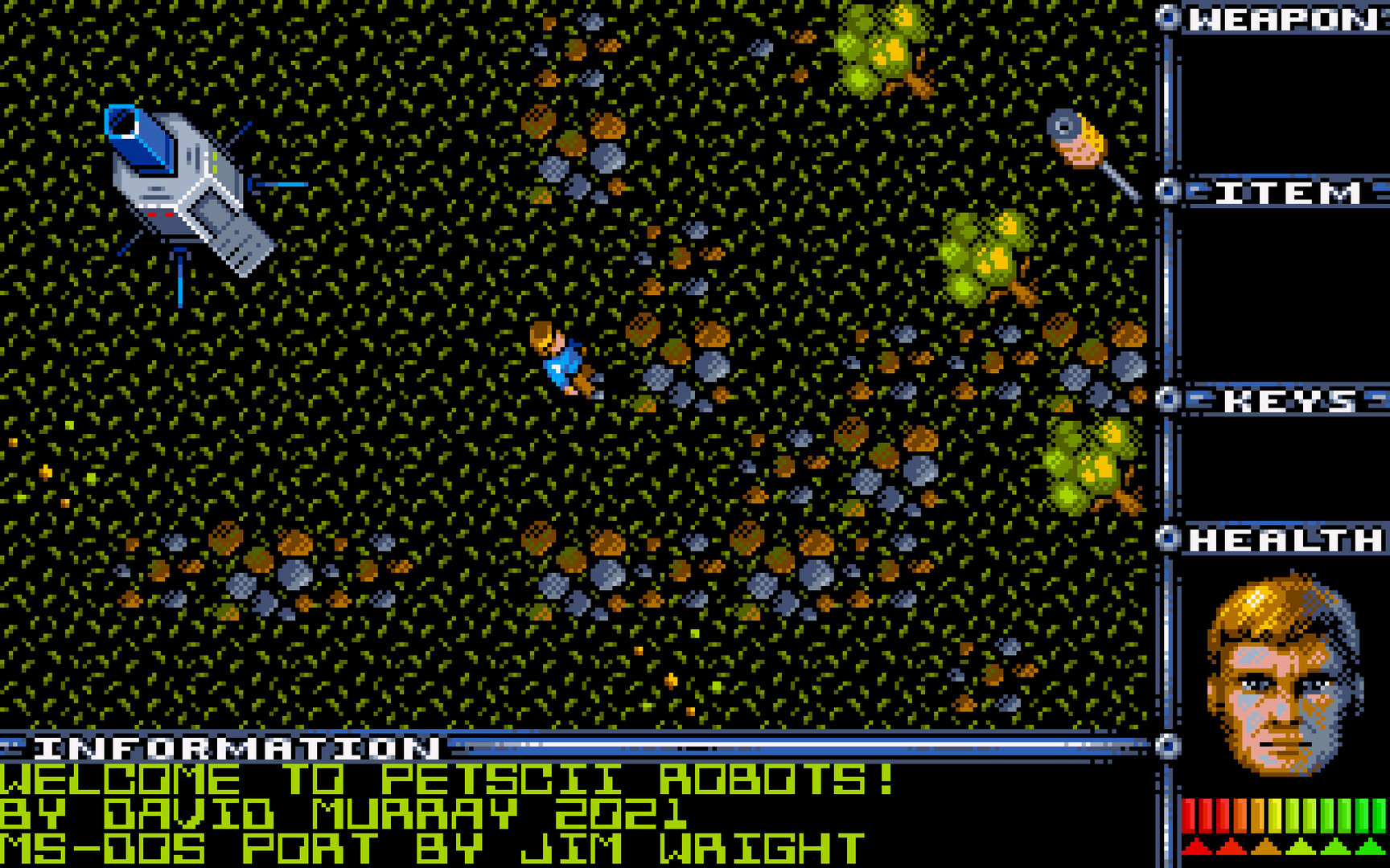 Attack of the PETSCII Robots (DOS) screenshot 1