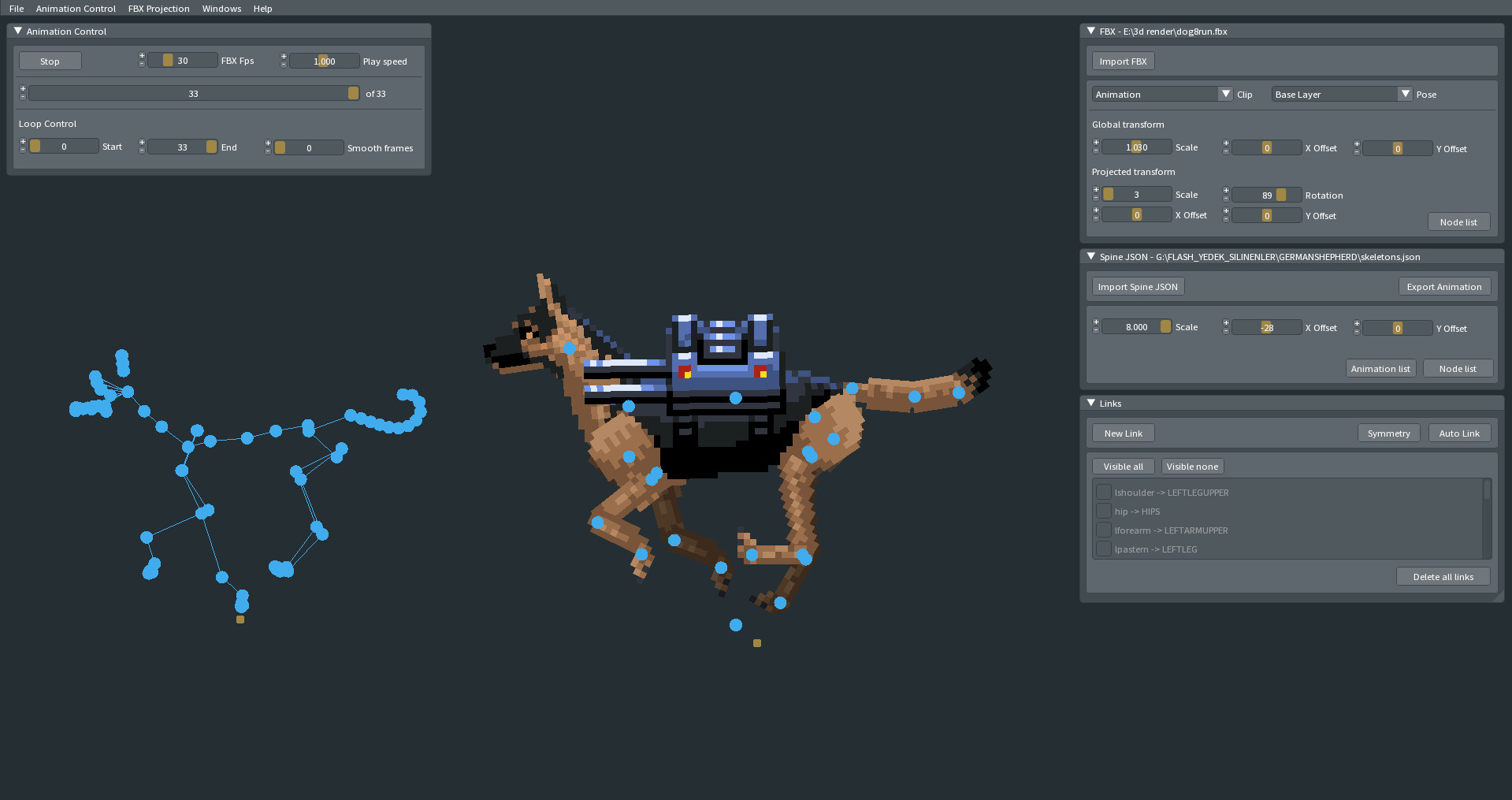 FBX2SPINE - 3D Mocap to 2D Animation Transfer Tool #7