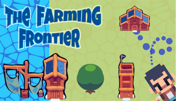 Imagen de la cápsula de "The Farming Frontier" que utilizó RoboStreamer para las transmisiones en Steam