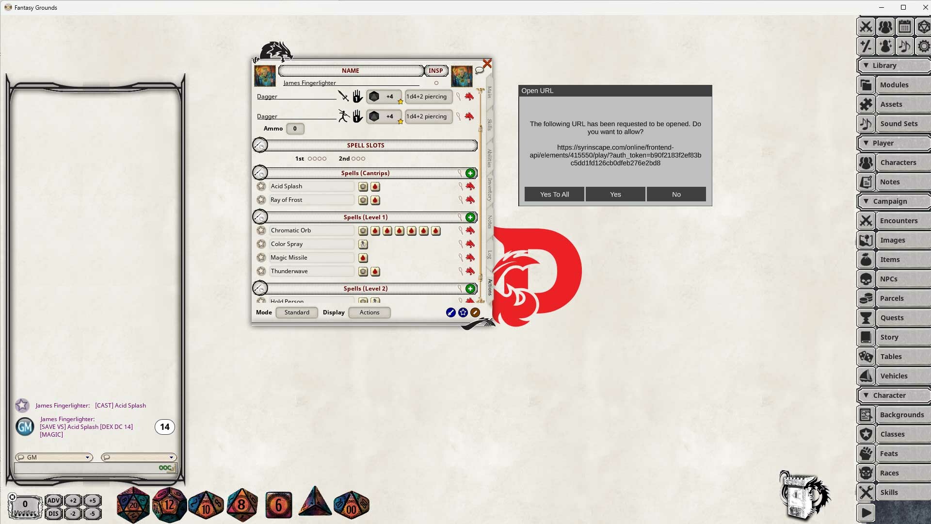 Fantasy Grounds - D&D Player's Handbook - Syrinscape Sound Link Pack on ...