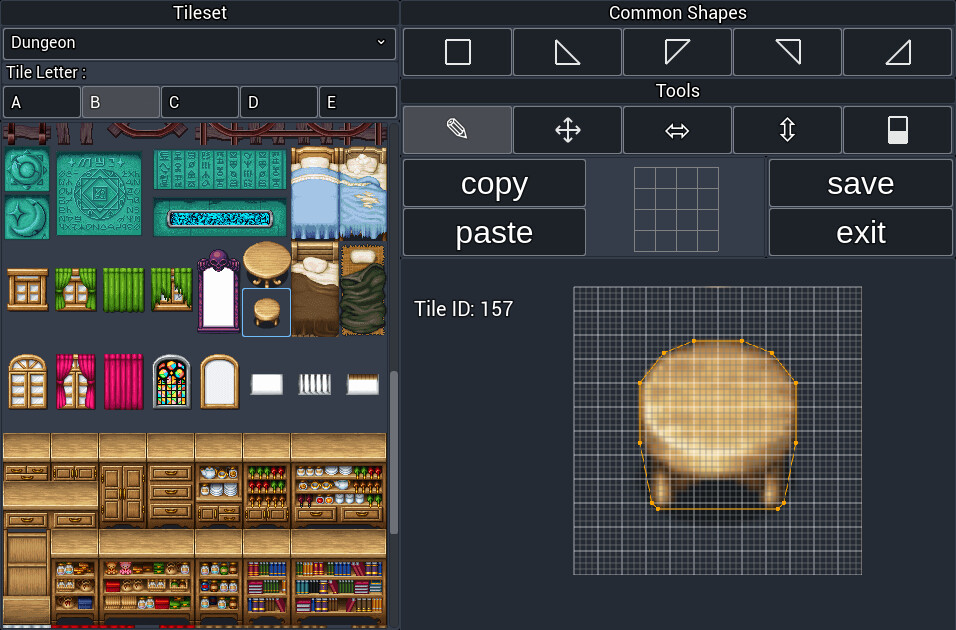 RPG Maker MV - Rosedale Collision Altering Plugin screenshot thumbnail screenshot 2