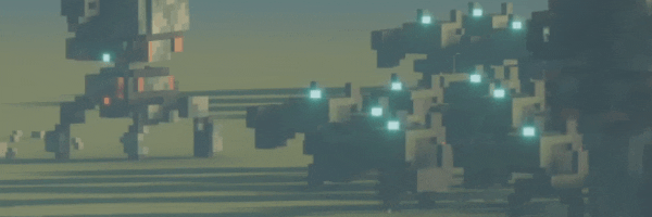 mecha titan - cyberpunk pixelated gifs