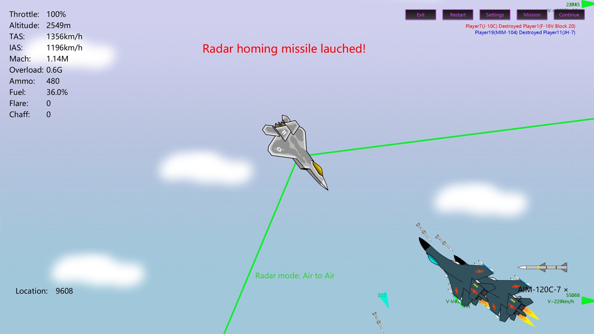 2D Dogfight - Lord of Sky PC gameplay screenshot 1 of 5