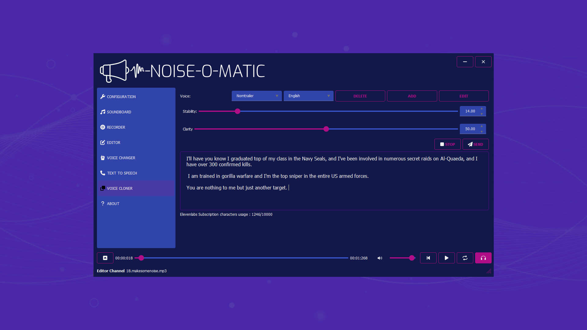 Noise-o-matic screenshot thumbnail screenshot 6
