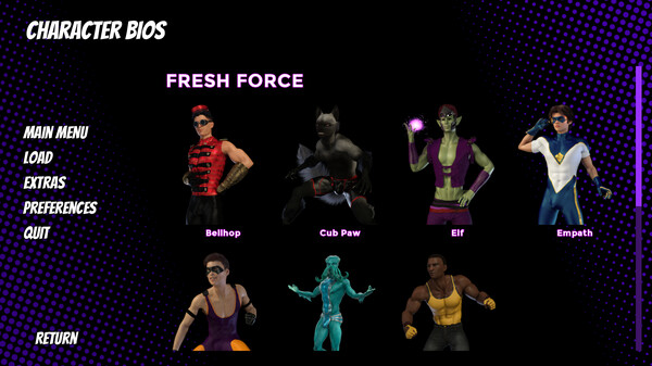 Скриншот из The Coming End: Fresh Force Frustrations (A Gay Superhero Visual Novel)