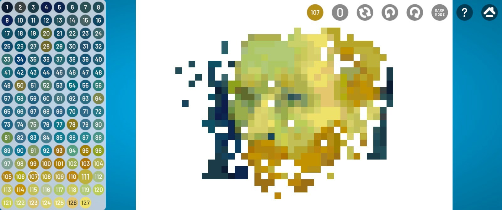 WORLD OF ART - learn with JIGSAW PUZZLES: PIXEL ART BY NUMBERS screenshot screenshot 1