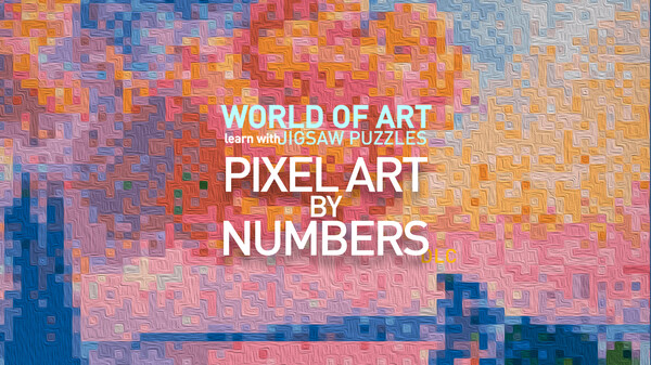 World of Art - learn with Jigsaw Puzzles - PIXEL ART BY NUMBERS