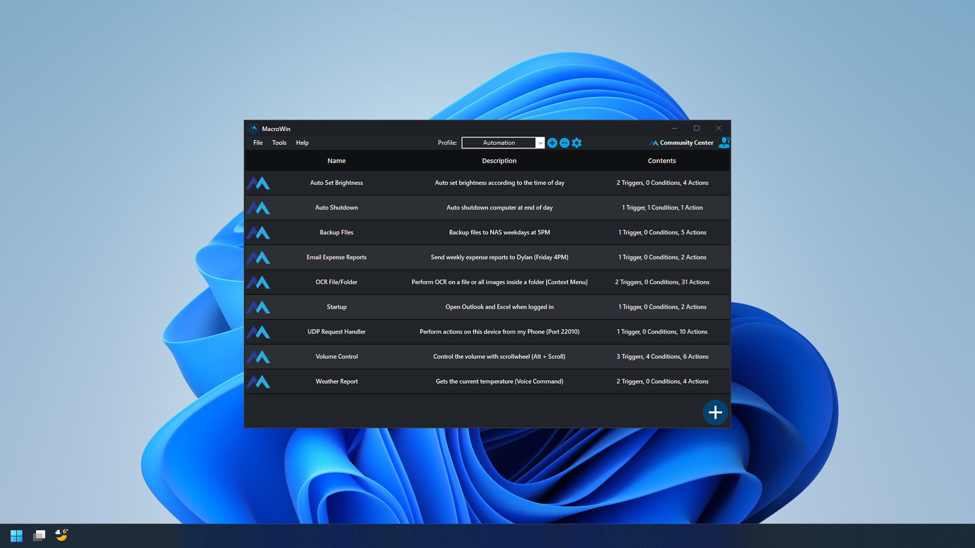 MacroWin screenshot 1