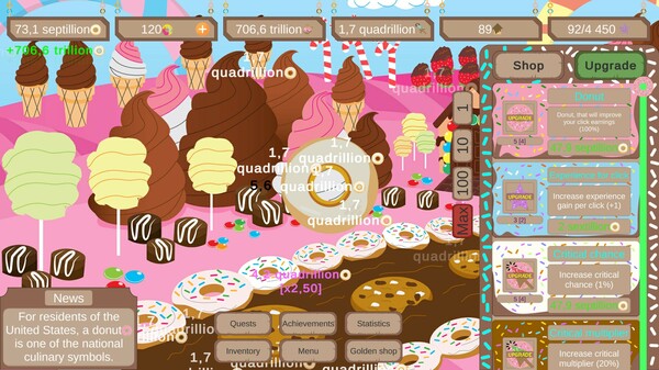 Donut Land Clicker game for Linux 1