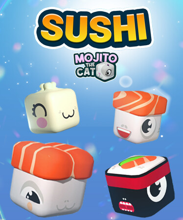 Mojito the Cat: Sushi Skins