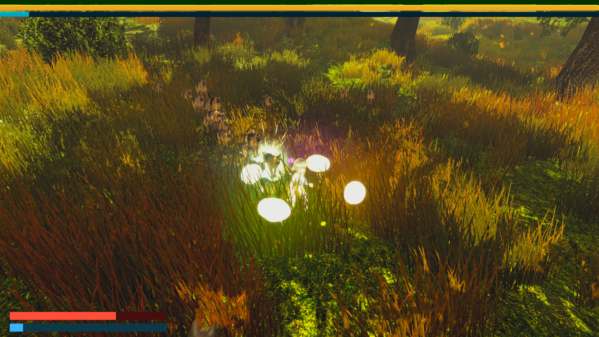 The golden girl pulls and licks the dog PC gameplay screenshot 5 of 5