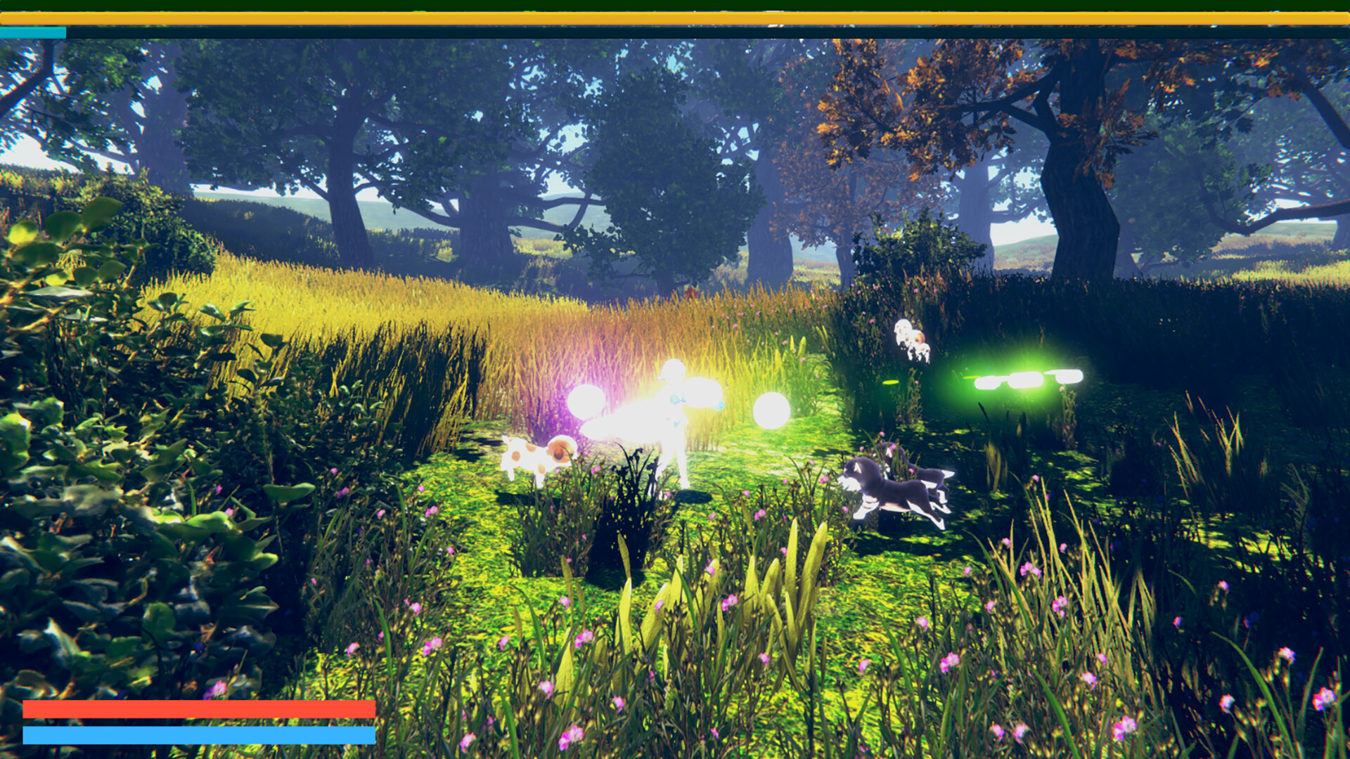 The golden girl pulls and licks the dog PC gameplay screenshot 2 of 5