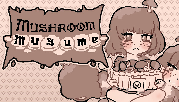 Imagen de la cápsula de "Mushroom Musume" que utilizó RoboStreamer para las transmisiones en Steam