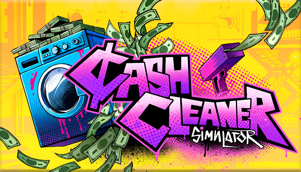 Imagen de la cápsula de "Cash Cleaner Simulator" que utilizó RoboStreamer para las transmisiones en Steam
