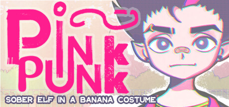 Pink punk: Sober elf in a banana costume