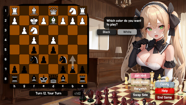 Play Chess with Lady Bongcloud game for windows Pc 1