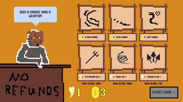 SNAKE FARM game for Linux 1