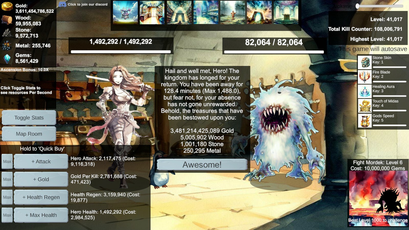 Heros and Monsters: Idle Clicker Game PC gameplay screenshot 9 of 9